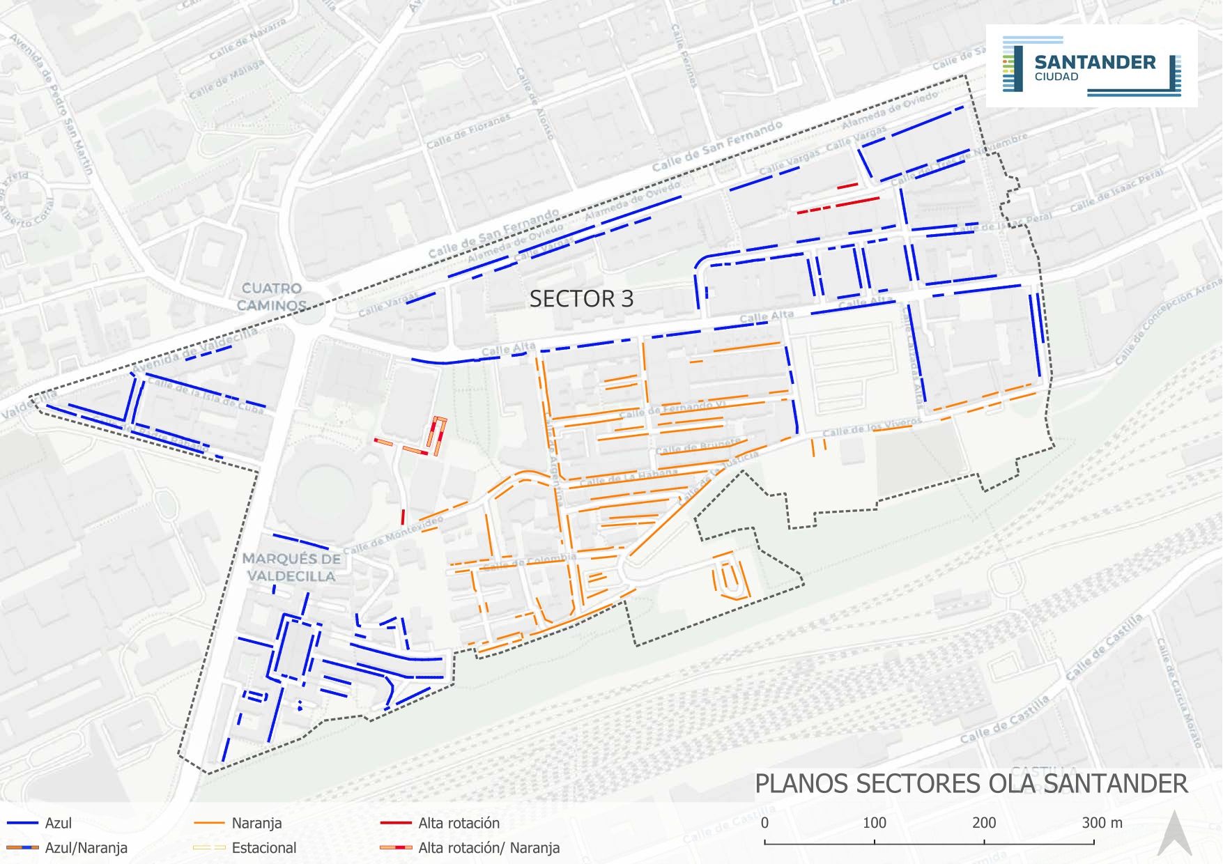Así quedará el mapa de la OLA en Santander