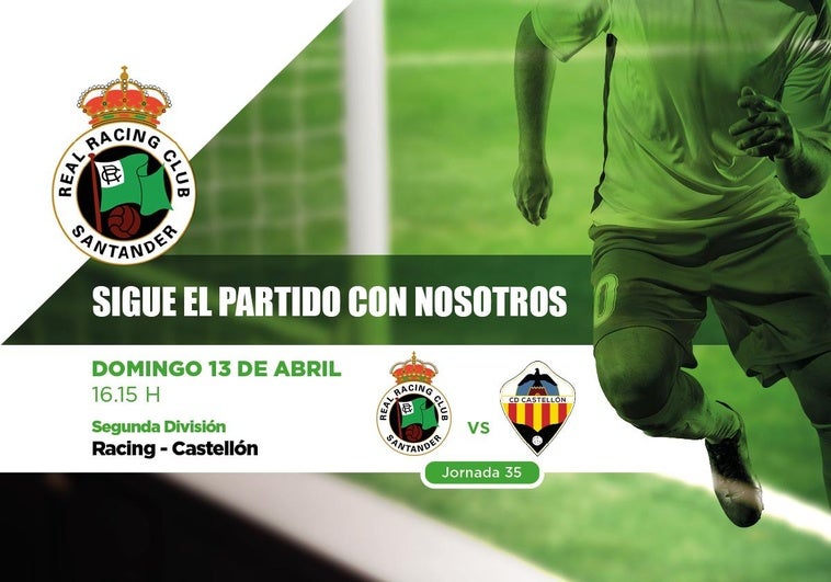 Sigue el minuto a minuto del Racing-Castellón