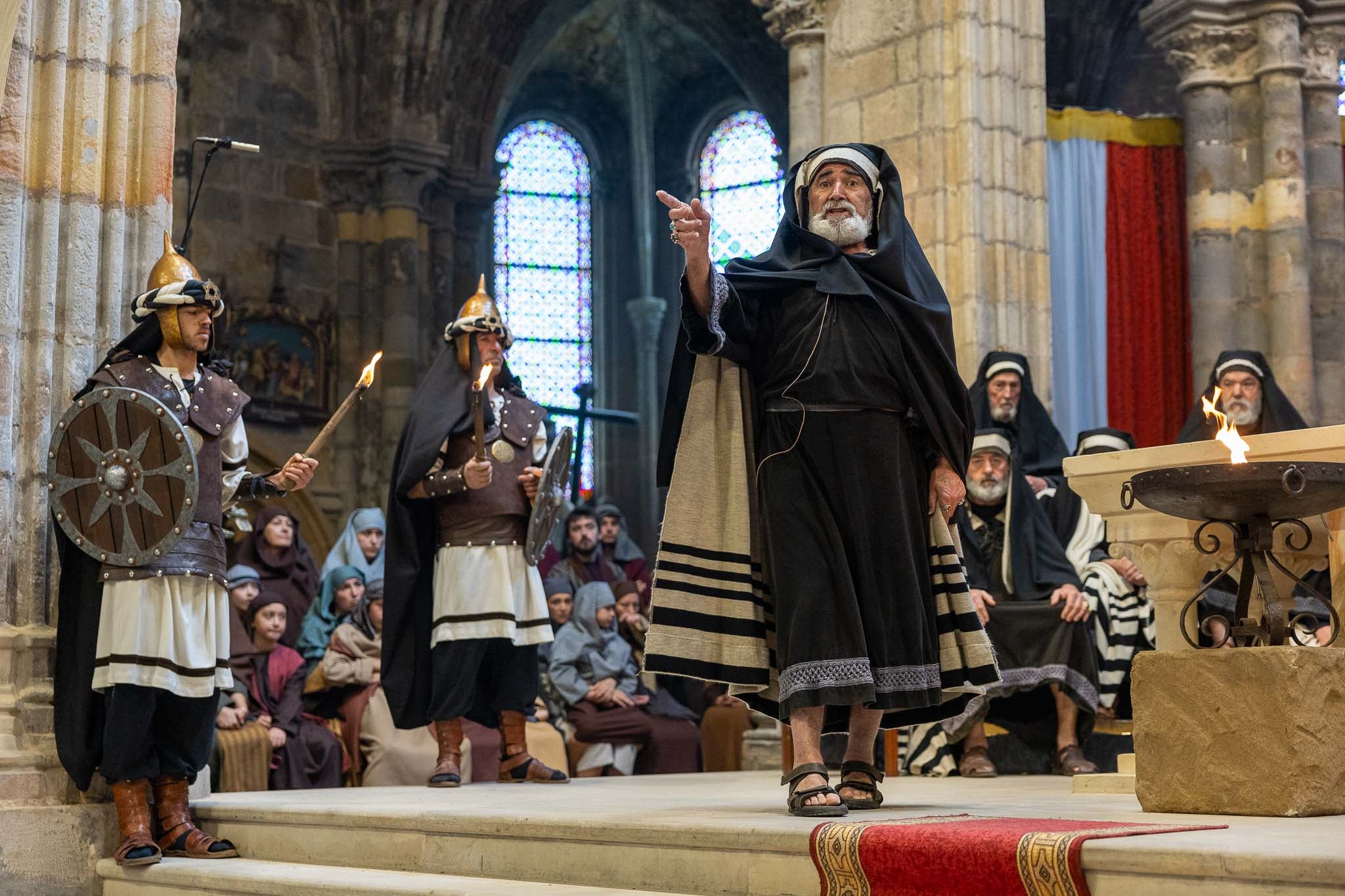Otro detalle de la escena, que recoge fielmente el relato de la Biblia.