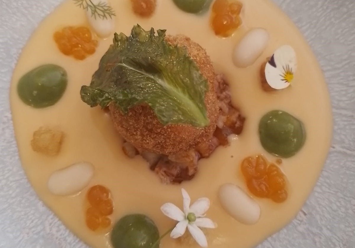 Presentación de la tapa para el concurso.
