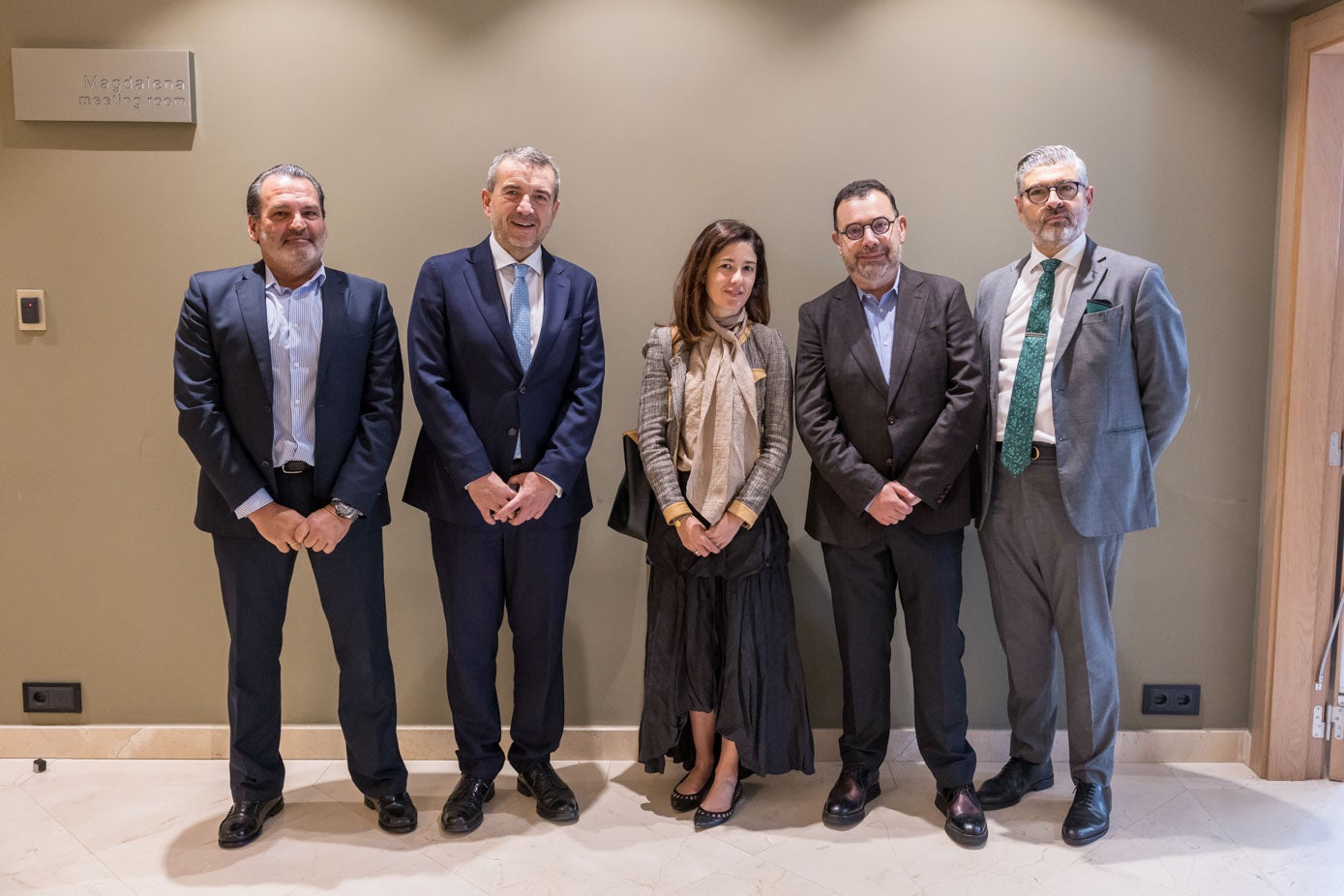 Enrique Portilla, David González, María Laguna, Cosme Marina y Francisco Gutiérrez.