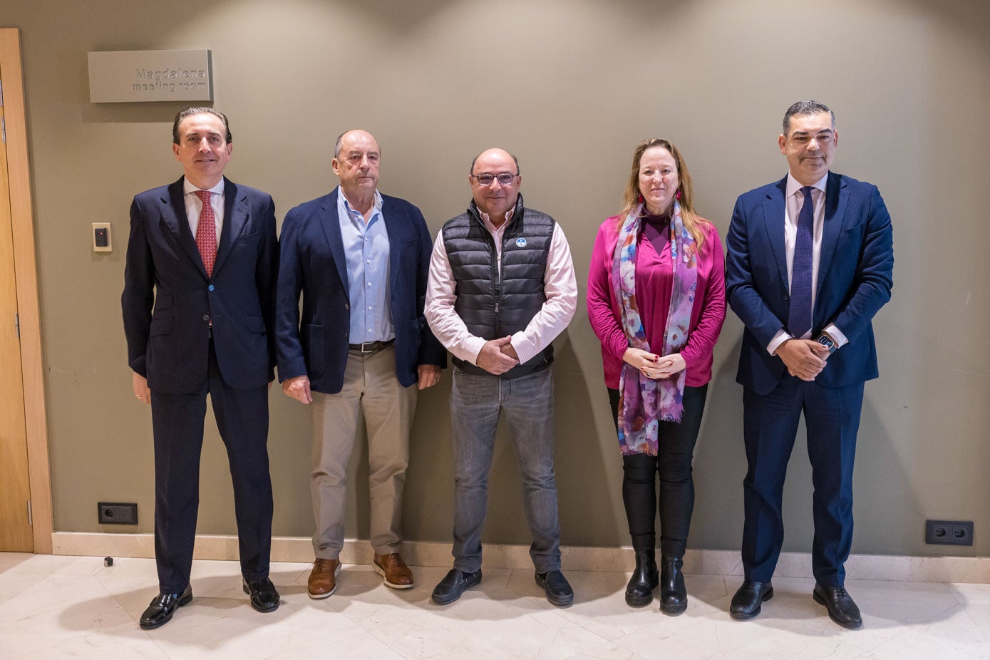 Miguel Ángel Ferrer, Marcelino Portilla, Alfonso Fernández, Leticia Díaz y Juan José González.