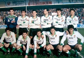 Un equipo del Racing de la temporada 1987-88.
