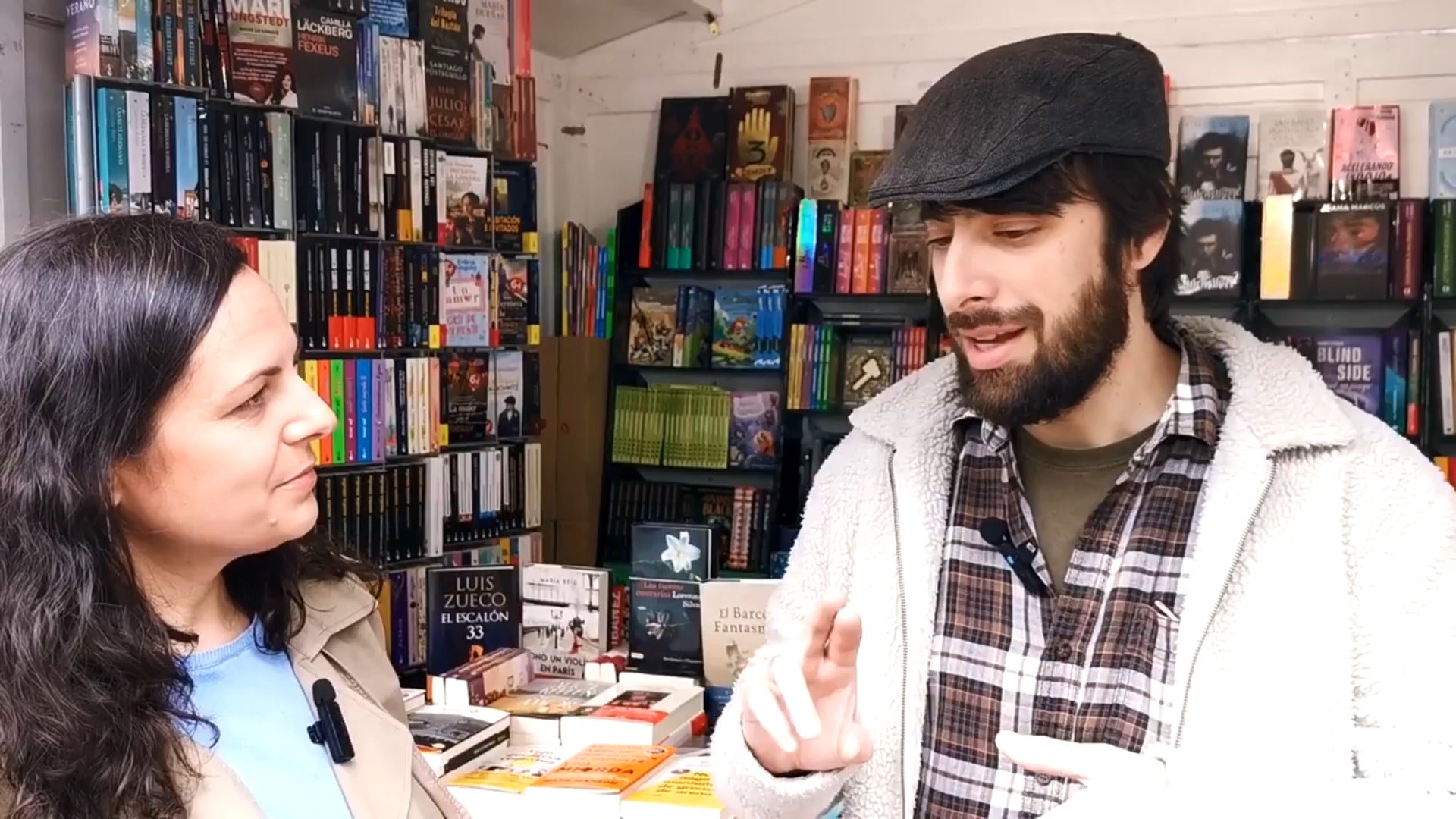 David Uclés, en la Feria del Libro de Torrelavega