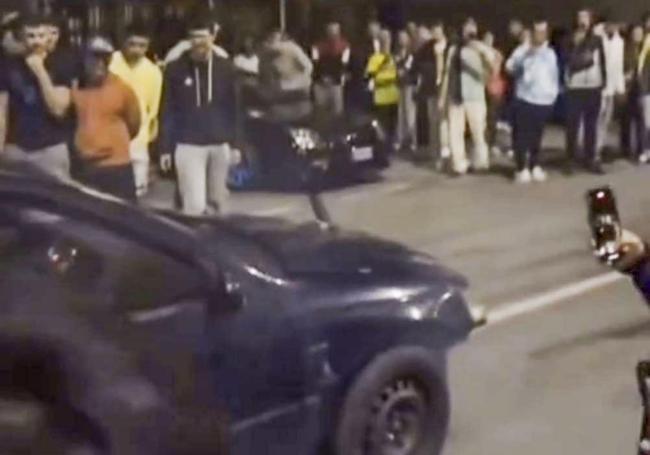 Algunos de los coches implicados no llevaban matrícula.