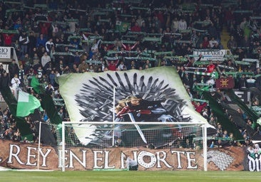 El tifo de 'El Rey en el Norte' de la Gradona en 2014 dio que hablar.