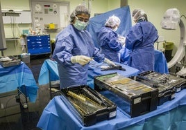 Operación de Traumatología en Valdecilla.
