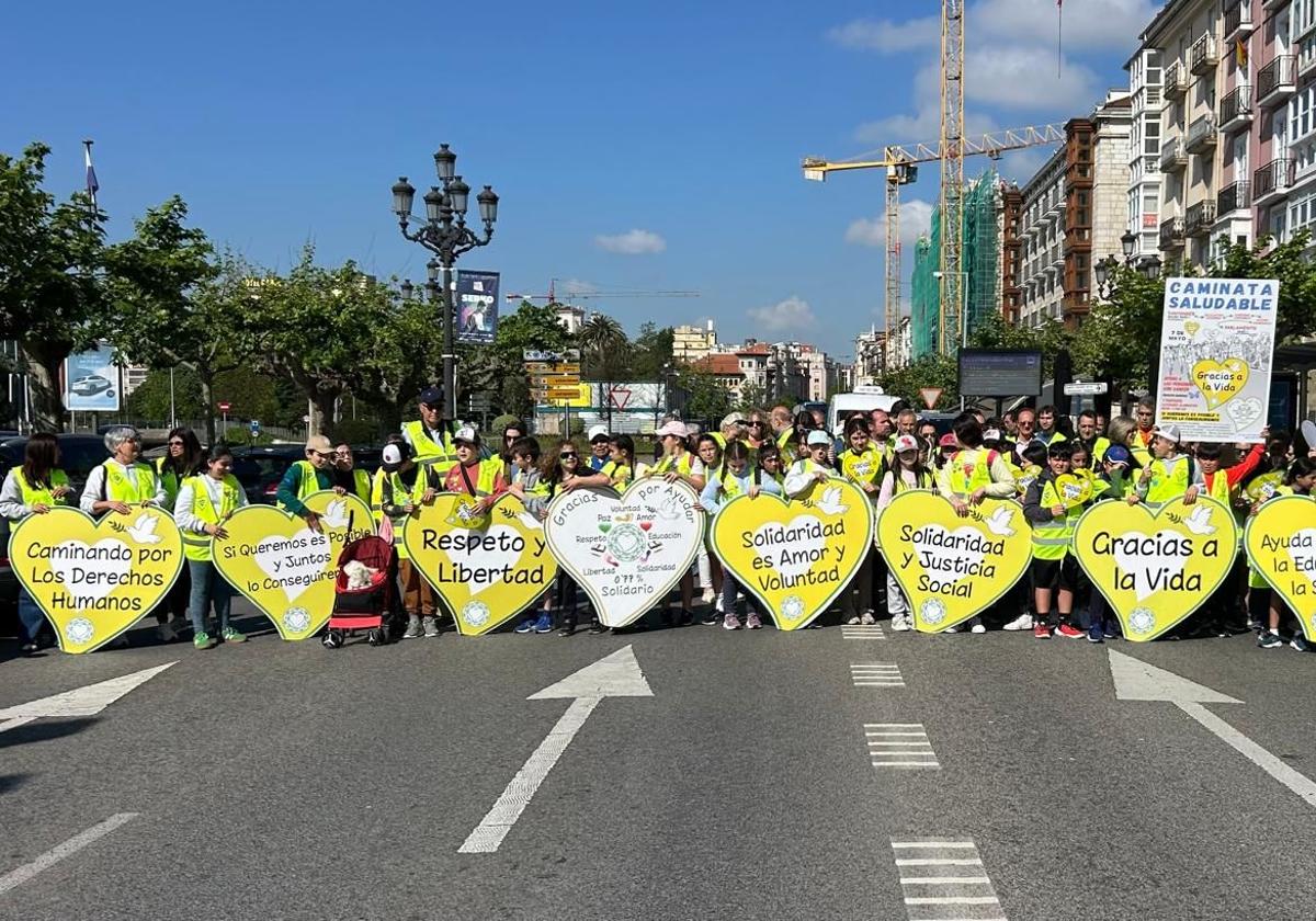 La caminata saludable del 0,77% recorre Santander
