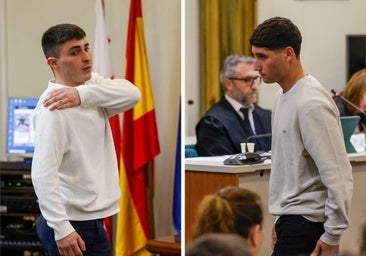 Rubén G. (izquierda) y Ángel R., durante el juicio.