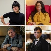 Flavita Banana, Mónica Ojeda, Sami Nair y Javier Cercas.