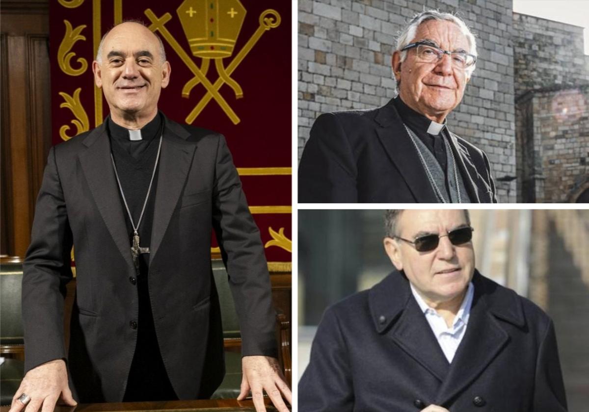 Arturo Ros, Manuel Sánchez Monge y Agustín Riveiro.
