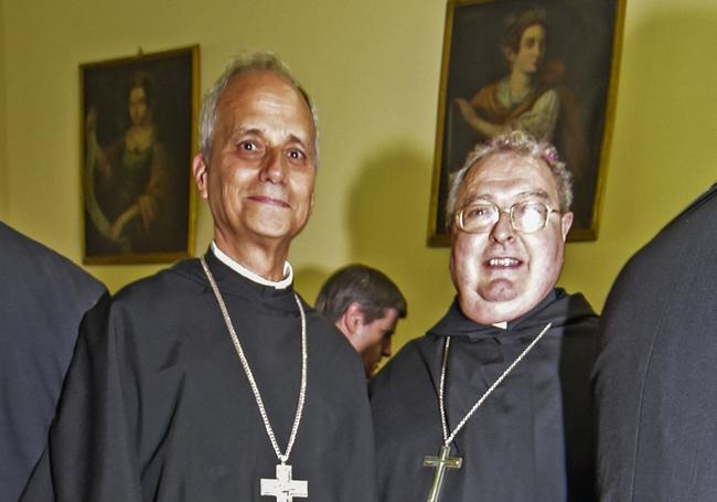 Con Manuel Herrero, en su ordenación como obispo de Palencia.
