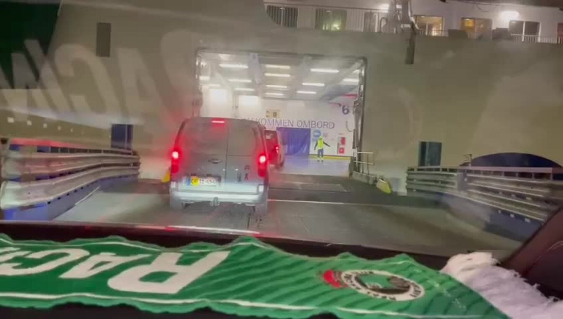 Primera parte del viaje en ferry desde Gotemburgo