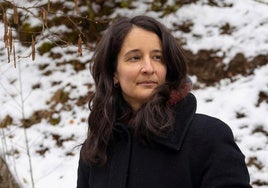 Seila Fernández, en su reciente estancia en Ucrania.