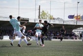 Escobedo y Barbastro jugaron en el Eusebio Arce el primer partido de su eliminatoria.