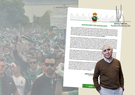 Carta de Manolo Higuera a la afición: «Creáis el mejor ambiente que uno puede soñar»