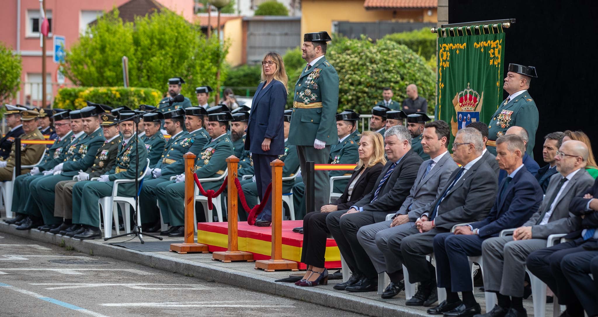 Antonio Orantos y Eugenia Gómez de Diego, presidiendo el acto.