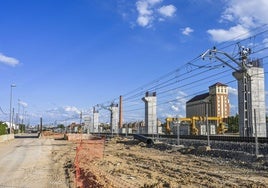 Las obras paralizadas de El Salto del carnero, en la zona norte de Palencia.