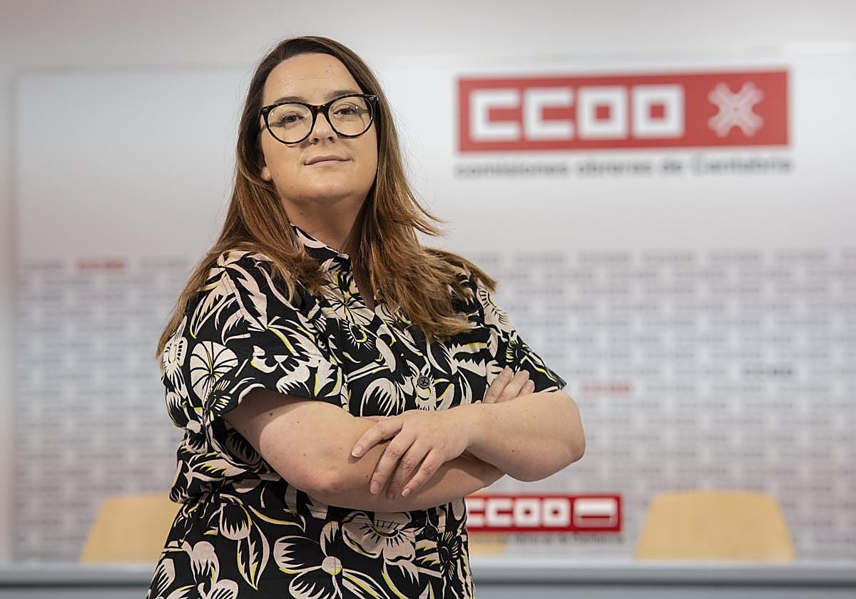 Rosa Mantecón, secretaria general de CC OO en Cantabria.