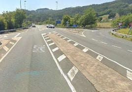 Acceso a la autovía en Ambrosero.