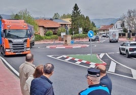 El circuito ya se utilizó durante las obras de la nueva rotonda de Los Corrales.