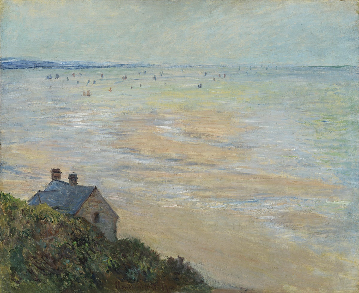 Claude Monet, 'La cabaña en Trouville, marea baja', 1881. Óleo sobre lienzo.