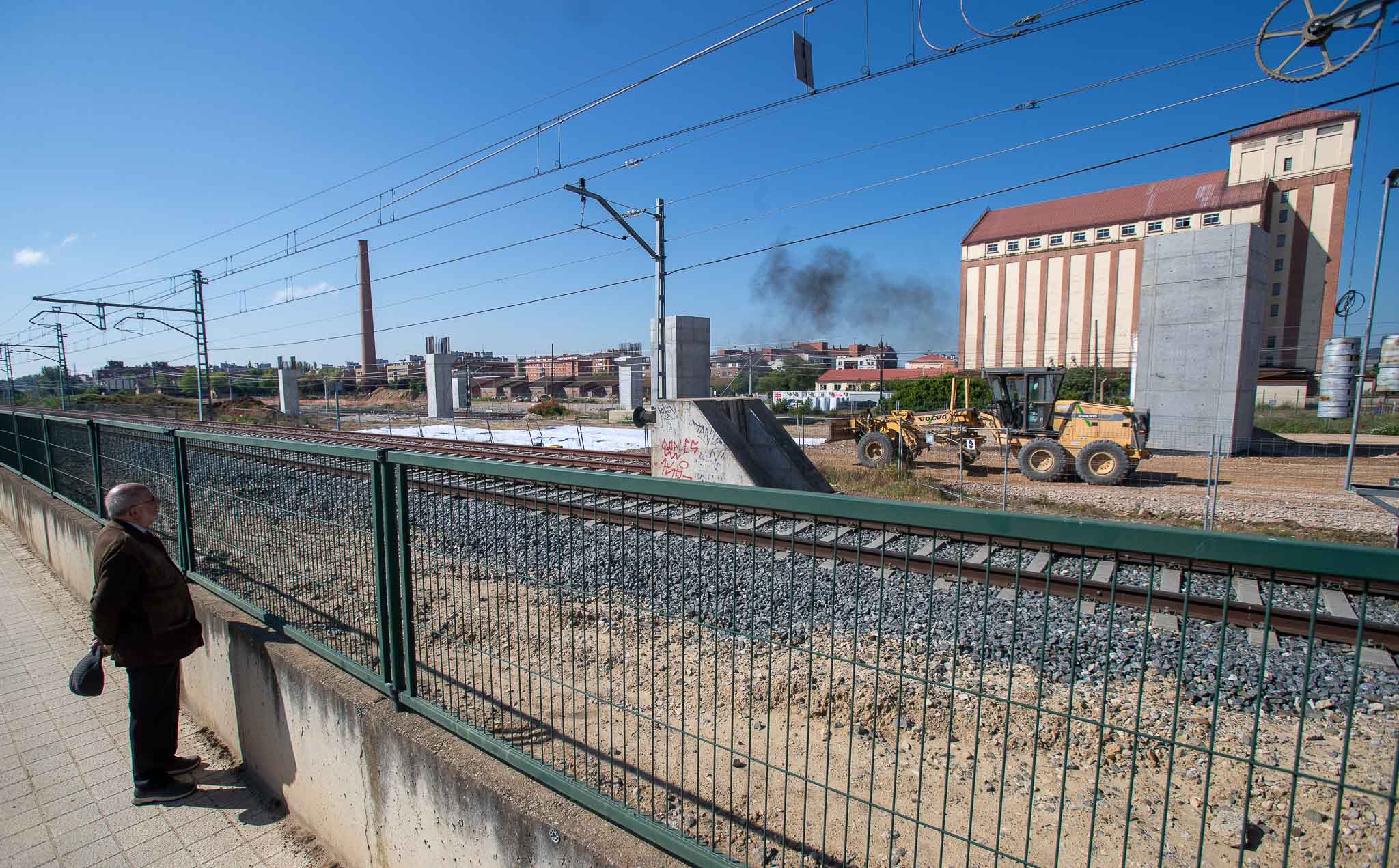 Así están las obras en el tramo de Palencia