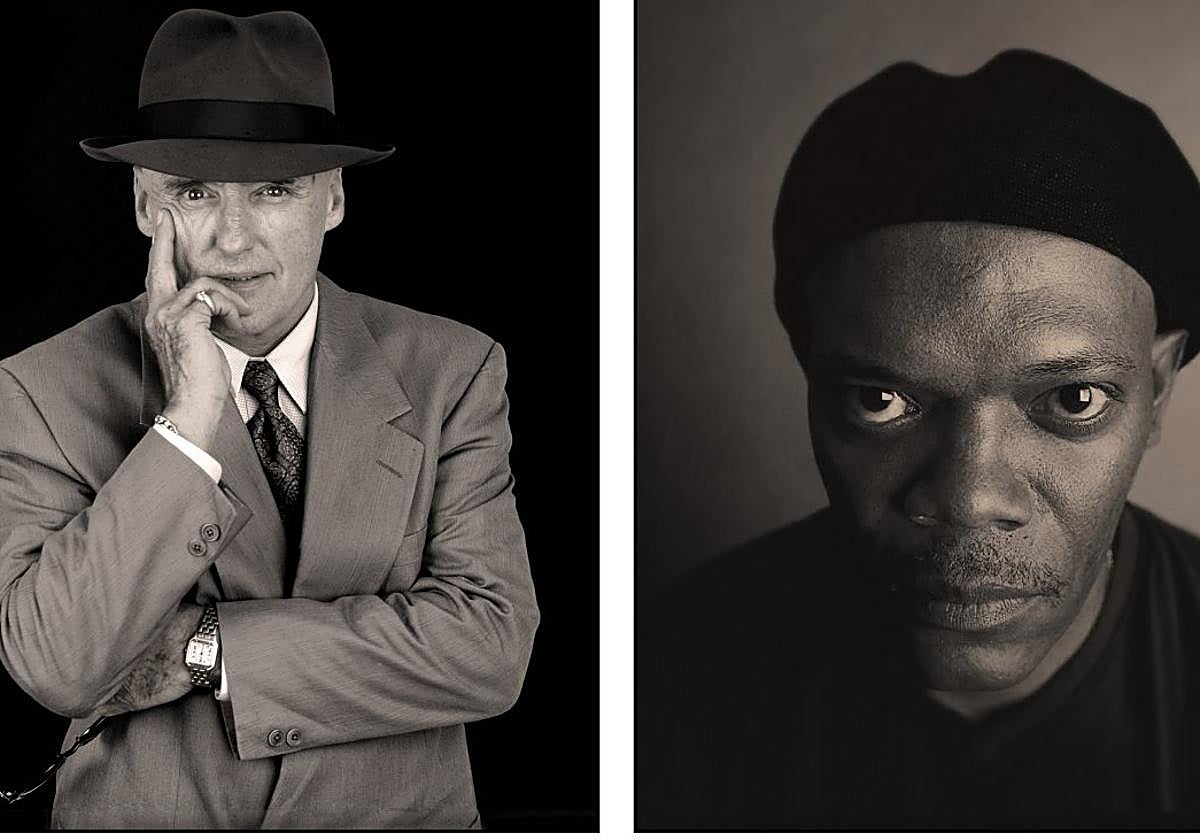 'Cuatro crápulas. Dennis Hopper, Samuel L. Jakcson, QuentinTarantino y Nicolas Cage.