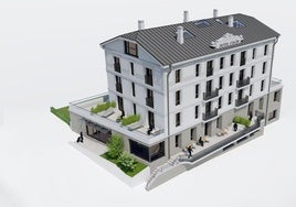 Infografía del resultado de las obras del Hotel Colón, que se prolongarán dos años.