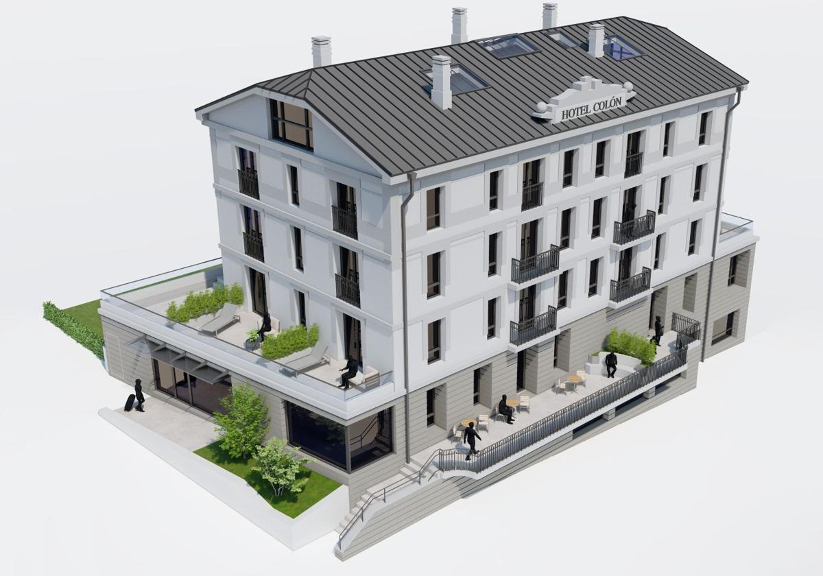 El Hotel Colón inicia su rehabilitación integral una década después de su cierre