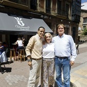 Sergio, Muñeca y Pilo Castillo durante la jornada de despedida.