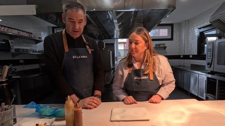 Así se hace la tarta tatín de manzana del restaurante La Torre en Galizano