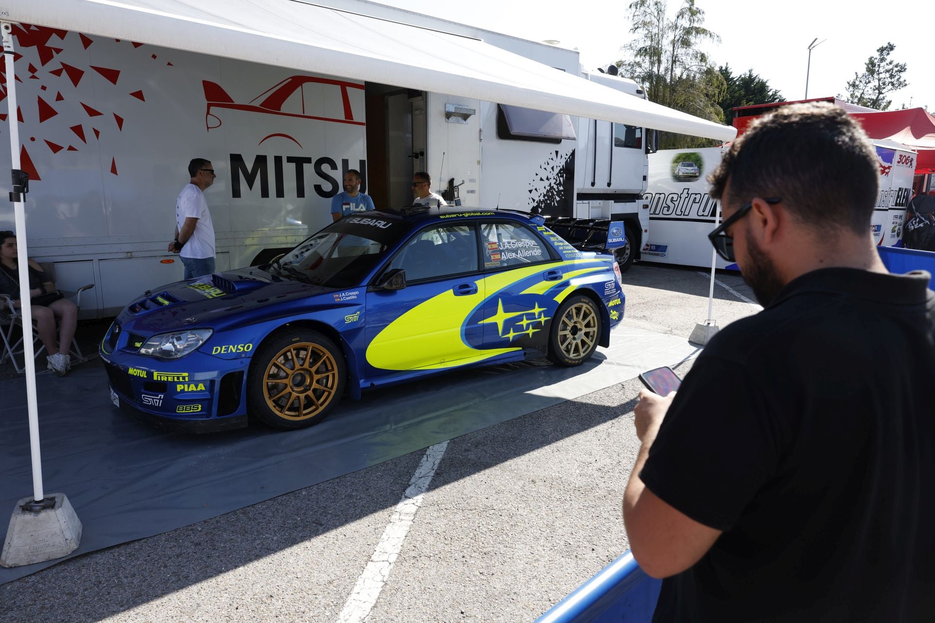 El Subaru Impreza WRC de José Ángel Allende.