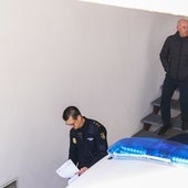 El funcionario de Obras Públicas, Miguel Ángel Diez, abandonando los Juzgados de Santander.
