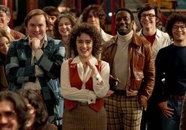 Gabriel Labelle, Rachel Sennott, Cooper Hoffman y Lamorne Norris.