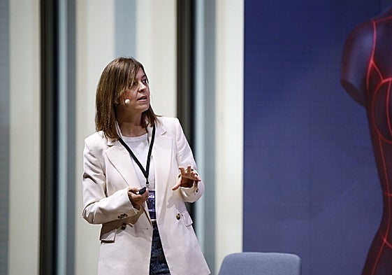 Patricia Rosales, durante su ponencia en el Centro Botín.