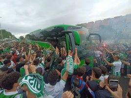 Llegada del autobús a El Sardinero.