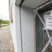 Imagen de uno de los pisos clausurados ayer en Vitoria.