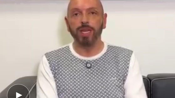 El alcalde de Laredo en el video que ha grabado