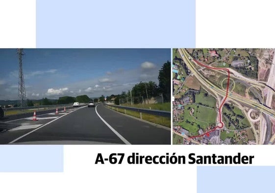 Un imagen del recorrido por uno de los nuevos carriles.