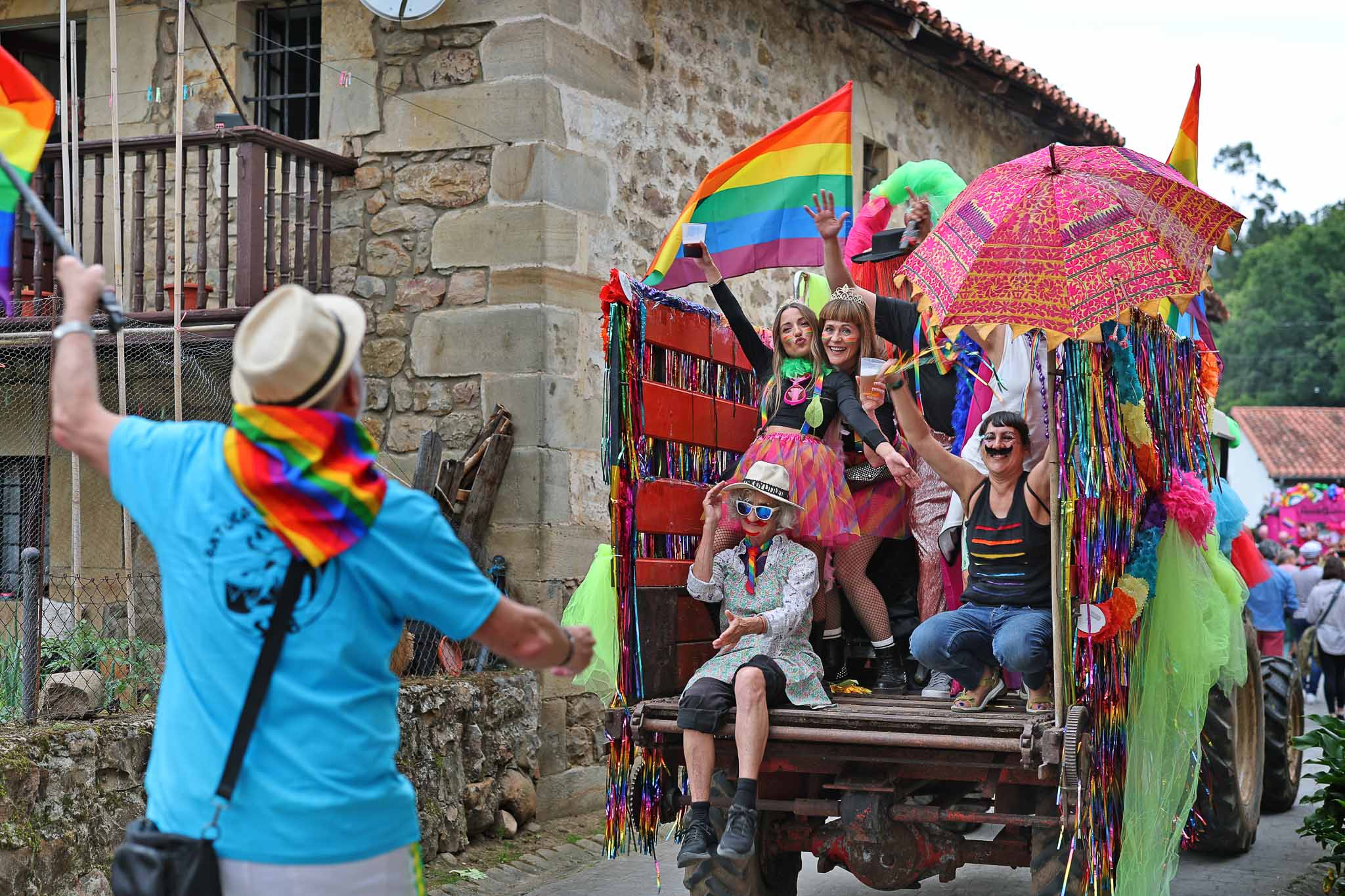 Niños y mayores han celebrado el Agrorgullo.