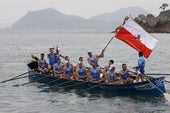 Astillero ondea la bandera como campeón regional de traineras.