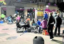 La cola de la semana pasada para comprar entradas en Miranda de Ebro.