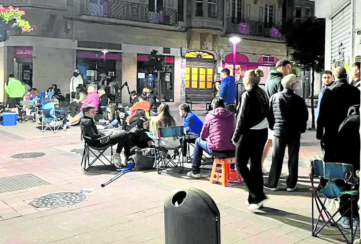 La cola de la semana pasada para comprar entradas en Miranda de Ebro.