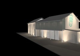 Infografía del futuro centro multiusos de Boo.
