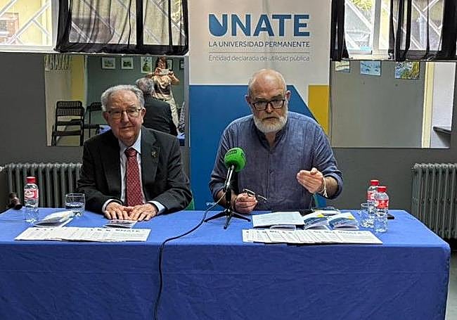 Modesto Chato, presidente de Unate (Izquierda) junto a Francisco Gómez Nadal, gerente)