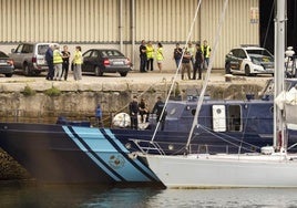 Patrullero de Vigilancia Aduanera de Santander durante una operación.