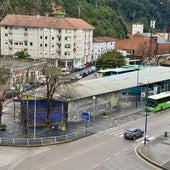 Vista de la terminal de autobuses de Laredo.