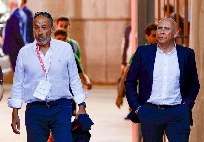 Sebastián Ceria y Manolo Higuera, en Almería.