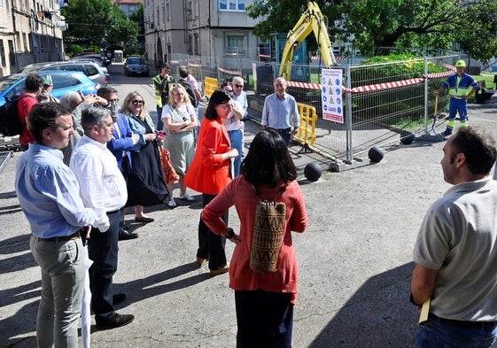 La alcaldesa visitó hoy el arranque de las obras